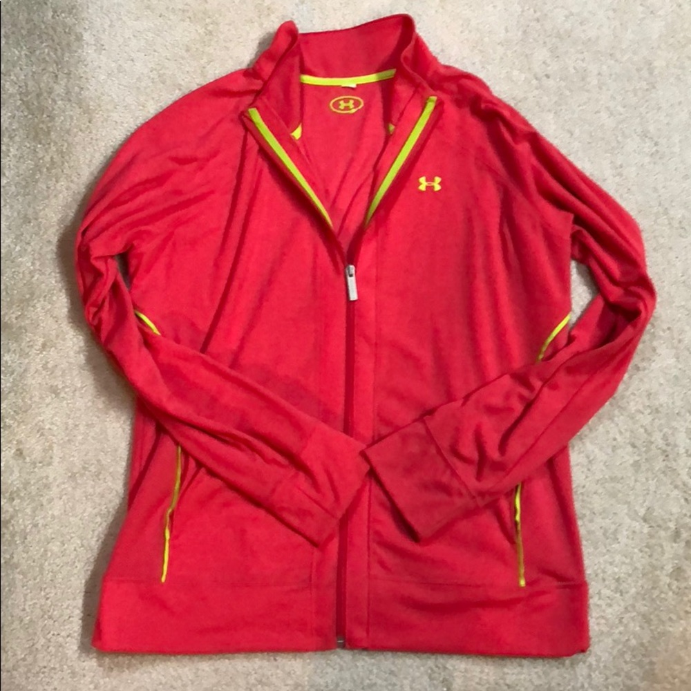 Woman’s Under Armour cotton zip up size L